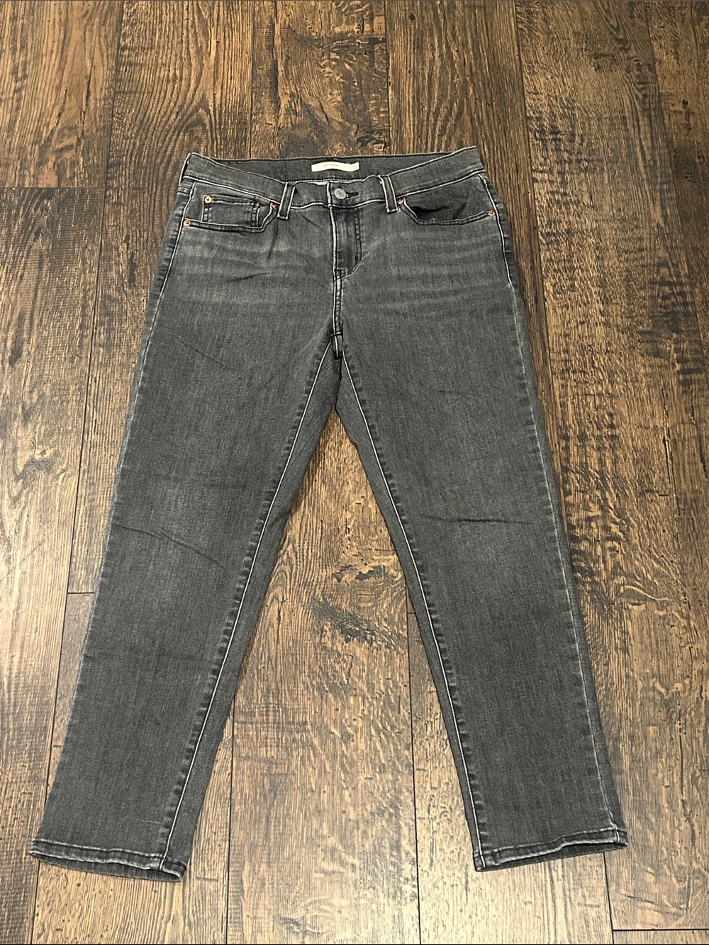 Levi's Charcoal Boyfriend Jeans - Picture 2 of 5